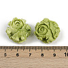 Synthetic Coral Dyed Carved Beads X1-SHEL-D001-01B-3