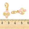 Rack Plating Alloy Enamel Mushroom European Dangle Charms FIND-B034-18G-03-3