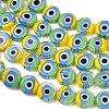 Handmade Evil Eye Lampwork Beads LAMP-C028-01A-02-4