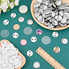 Flat Round Sublimation Blank Badge Button Parts IFIN-WH0011-79A-4