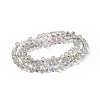 Transparent Electroplate Glass Beads Strands EGLA-F152A-HR01-2