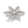 Brass Pave Clear Cubic Zirconia Pendants LS-KK-Z061-09P-02-2