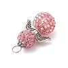 Alloy with Glass Seed Beads Pendants PALLOY-MZ00276-03-4