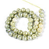 Anti-Tarnish Electroplate Glass Beads Strands GLAA-N010-10mm-12-3