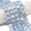 Natural Purple Chalcedony Beads Strands G-G453-G07-7x12mm-1