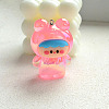 Luminous UV Plating Acrylic Cartoon Frog Pendant PW-WG63595-03-1