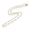 304 Stainless Steel Cable Chains/Satellite Chains Necklaces NJEW-L159-07B-G-2