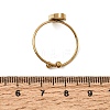Horse Eye 304 Stainless Steel Open Cuff Bangle Makings with Bezel Tray SA-CBABF3F-03G-06-3