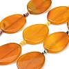 Natural Yellow Agate Beads Strands G-A321-H04-01-2