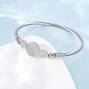Religion 304 Stainless Steel Bangles for Women BJEW-K280-01P-3