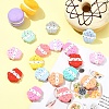 11Pcs 11 Colors Ice Cream Silicone Focal Beads SIL-YW0003-63-4