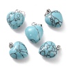 Synthetic Turquoise Pendants G-I311-A33-1