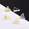 Glass Rhinestone Pendants RGLA-O002-A01-001SI-1