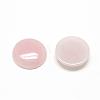 Natural Rose Quartz Cabochons G-R416-6mm-48-2