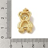 Rack Plating Brass Micro Pave Clear Cubic Zirconia Pendants KK-P268-05B-G01-3