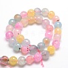 Dyed Natural Agate Faceted Round Beads Strands X-G-E320E-10mm-04-2
