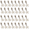 50Pcs Star Iron Zipper Sliders FIND-CY0002-21-1