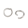 Tarnish Resistant 304 Stainless Steel Open Jump Rings STAS-N015-03-6x.0.8mm-4
