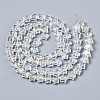 Electroplate Glass Beads Strands X-EGLA-N008-008-A01-2