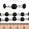 Brass Handmade Faceted Glass Beaded Chains sgCHC-SZ0001-04B-2