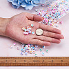 Craftdady 1300Pcs 26 Style Opaque White Acrylic Beads SACR-CD0001-02-12