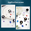 10Pcs 2 Colors Round Jewelry Clear Plastic Loose Diamond Storage Box CON-GF0001-15A-5