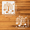 PET Hollow Out Drawing Painting Stencils DIY-WH0391-0695-2