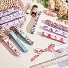 40 Yards 10 Styles Flat Flower Printed Polyester Elastic Cord OCOR-WR0001-48-5