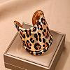 Leopard Print Alloy Cuff Bangles  for Women WGB08C8-01-1
