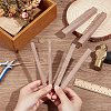 6Pcs 3 Styles Wooden Sticks WOOD-OC0003-85-3