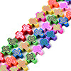 Handmade Polymer Clay Beads Strands CLAY-N008-079-1