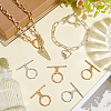 10Pcs 2 Colors Brass Toggle Clasps KK-BBC0021-22B-4