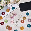 50Pcs Opaque Acrylic Pendants SACR-SP0001-41-4