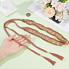 1Pc Cotton and Linen Flower Lace Tassel Waist Belly Belts AJEW-GF0012-32B-3