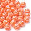 Opaque Striped Acrylic Beads MACR-S373-27A-04-3