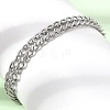 6.5MM 304 Stainless Steel Double Link Chain Bracelets for Women Men SA-CBA37BC-21P-1