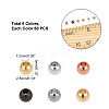 360Pcs 6 Style 2 Sizes Brass Beads KK-PH0001-71-6