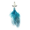 Feather Pendants PALLOY-JF03165-1