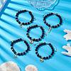 Adjustable Natural Lava Rock Braided Bead Bracelets BJEW-JB10563-2