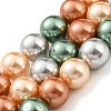 Electroplated Shell Pearl Beads Strands X-SHEL-F008-03B-02-1
