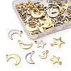 304 Stainless Steel Pendants STAS-PJ0001-07-3