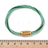 304 Stainless Steel with Polyester Metallic Cord Bracelets for Women BJEW-Z145-01G-7