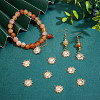 10Pcs Brass Solar Eclipse Pendants KK-BC0013-13-5