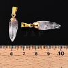 Natural Quartz Crystal Pendants G-N345-01A-3