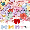 120Pcs 6 Styles Opaque Resin Cabochons CRES-SP0001-06-1