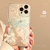 Cute Cartoon Cat TPU Plastic Mobile Phone Cover PW-WGF333E-04-3