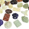Natural Xiuyan Jade Findings Kits GG-CBA04B0-02-2