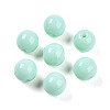 Opaque Solid Color Glass Beads GLAA-N007-8mm-A12-1