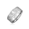 Non-Tarnish Stainless Steel Animal Pattern Finger Ring PW-WG73659-04-1