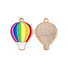 Rainbow Color Pride Alloy Enamel Pendants ENAM-K067-11-4